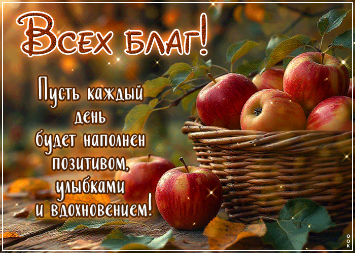 Postcard пусть каждый день будет наполнен позитивом