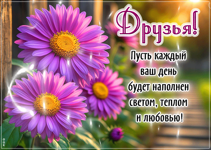 Postcard пусть каждый день будет наполнен светом, теплом и любовью