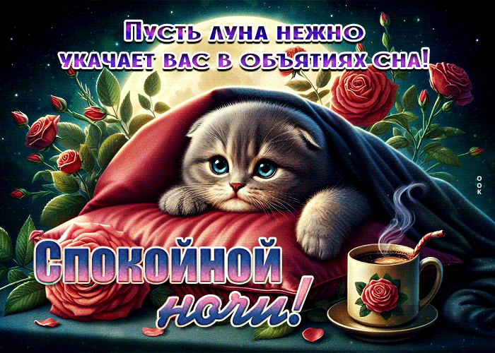 Picture пусть луна нежно укачает вас в объятиях сна! спокойной ночи