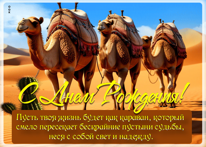Picture пусть твоя жизнь будет, как караван, который смело пересекает пустыни судьбы