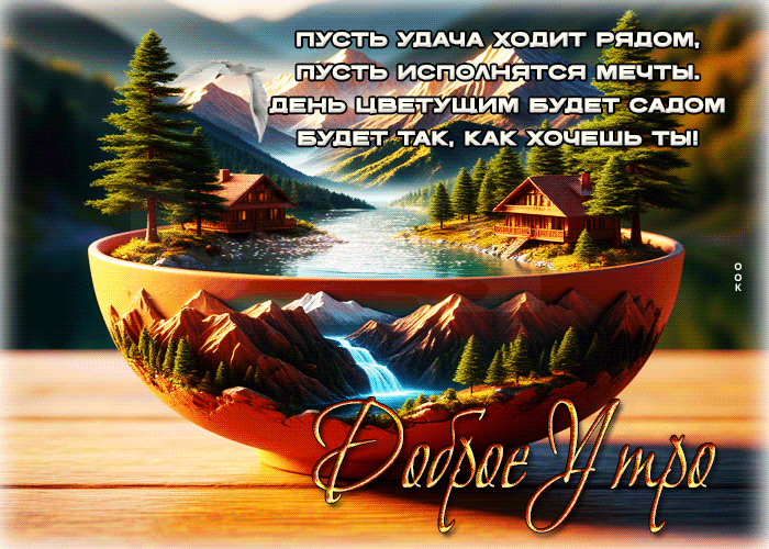 Postcard пусть удача ходит рядом, пусть исполнятся мечты