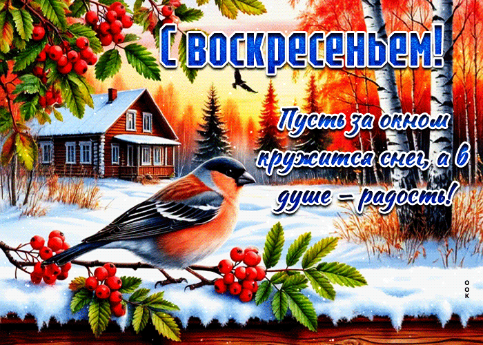 Postcard пусть за окном кружится снег, а в душе - радость