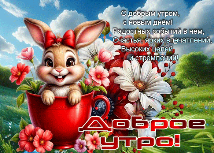 Picture с добрым утром, с новым днем! радостных событий в нем