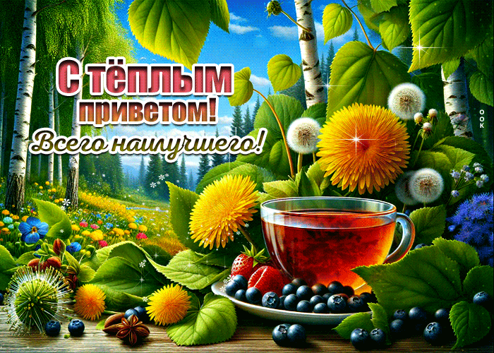 Postcard с теплым приветом! всего наилучшего!