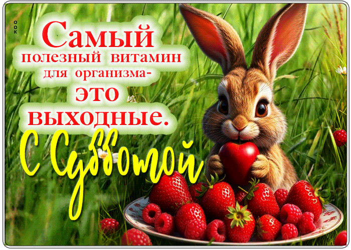 Picture самый полезный витамин для организма - это выходные. с субботой