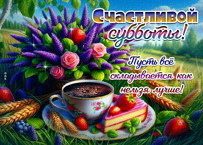 Postcard счастливой субботы! пусть все складывается как нельзя лучше