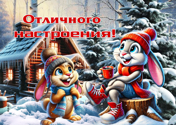 Picture снежная атмосферная гифка отличного настроения