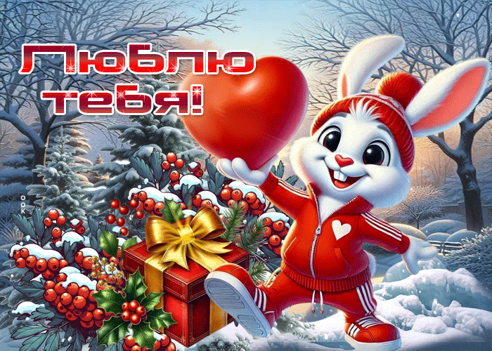 Picture снежная трепетная гифка люблю тебя