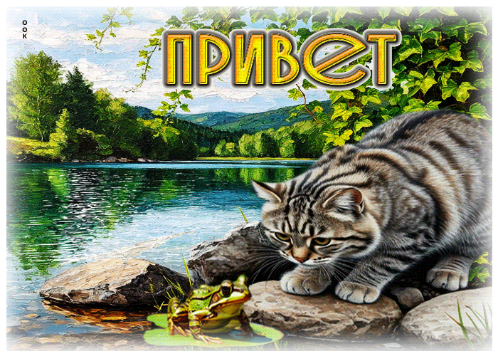 Picture солнечная летняя гиф-открытка привет