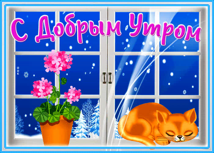 Совершенная открытка с котиком С добрым утром- Скачать бесплатно на ...