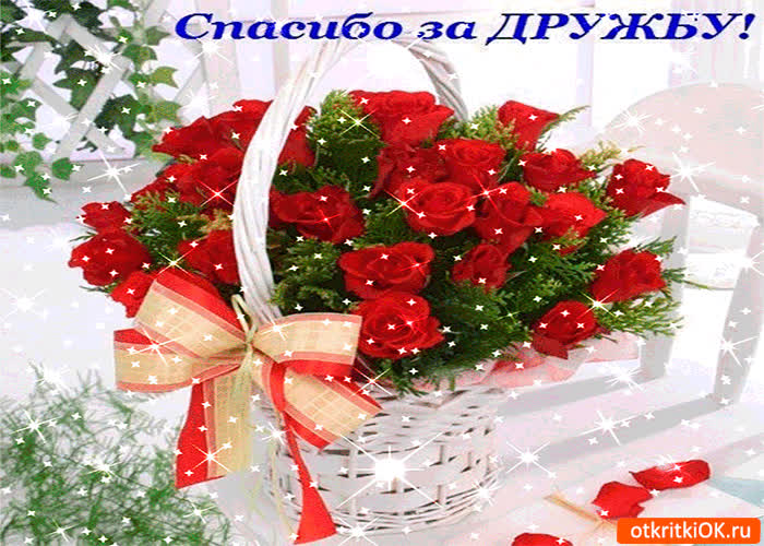 Открытку, открытка гиф спасибо за дружбу
