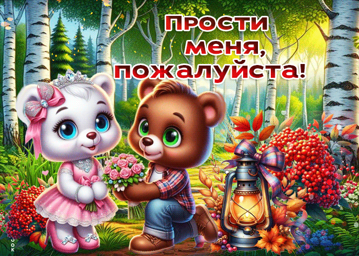 Picture светлая осенняя гиф-открытка прости меня, пожалуйста