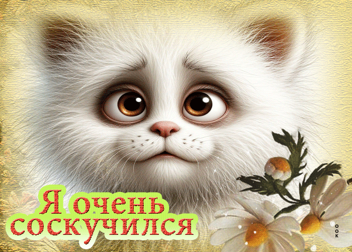 Postcard трогательная гиф-открытка я очень соскучился