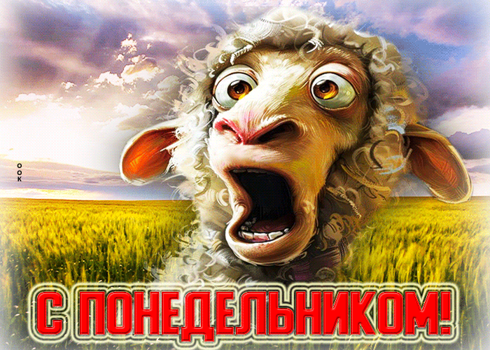 Picture творческая гиф-открытка с понедельником