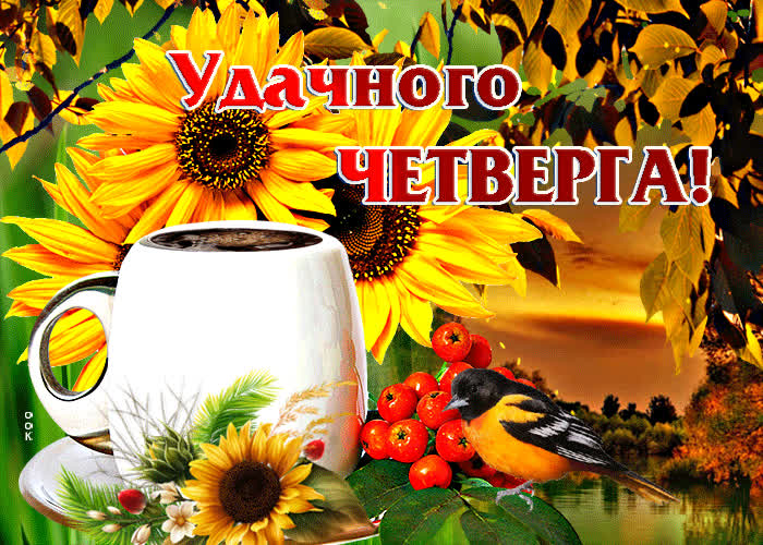 Творческая гиф-открытка Удачного четверга!- Скачать бесплатно на ...