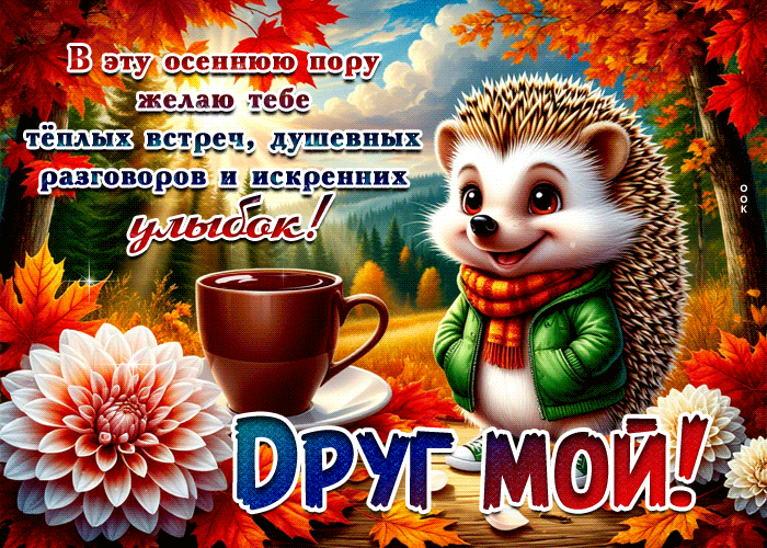 Picture умиротворяющая и светлая осенняя гифка друг мой
