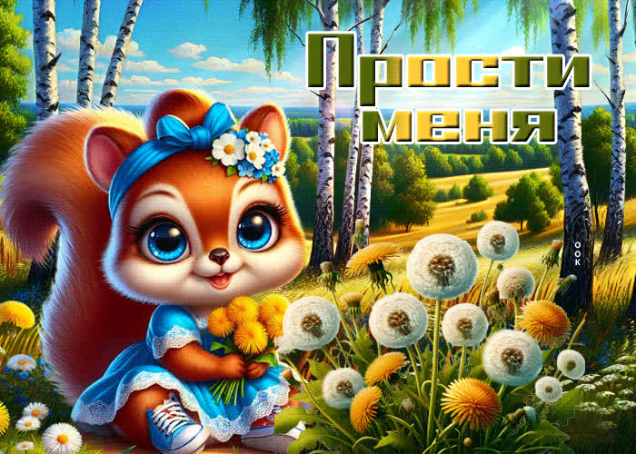 Уникальная летняя открытка Прости меня- Скачать бесплатно на otkritkiok.ru