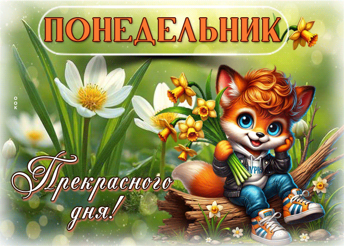Picture утренняя весенняя открытка прекрасного дня! понедельник