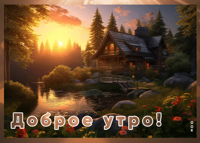 Вдохновенно-чарующая гиф-открытка Доброе утро- Скачать бесплатно на ...