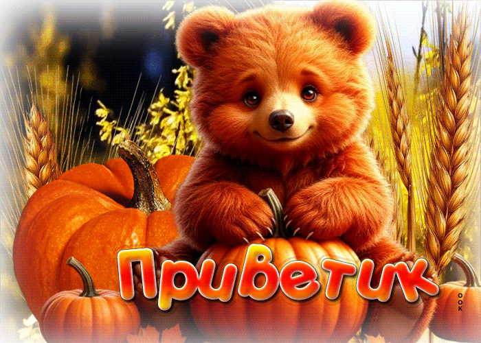 Picture великолепная осенняя гифка приветик