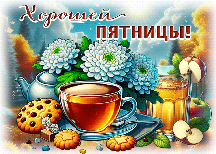 Picture ясная осенняя гиф-открытка хорошей пятницы