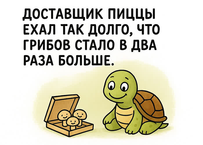 Postcard забавная картинка с короткой шуточкой