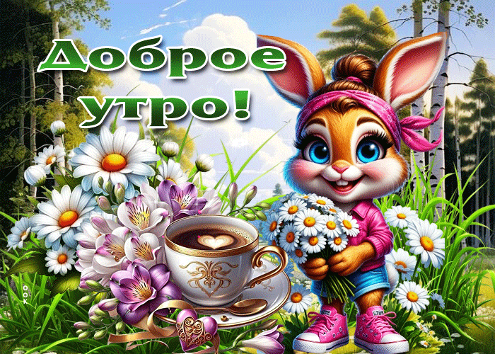 Picture завораживающая летняя гиф-открытка доброе утро