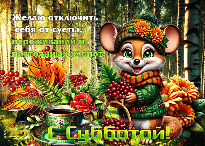 Postcard желаю отключить себя от суеты, переживаний и постоянных хлопот