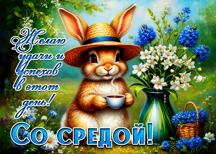 Picture желаю удачи и успехов в этот день! со средой