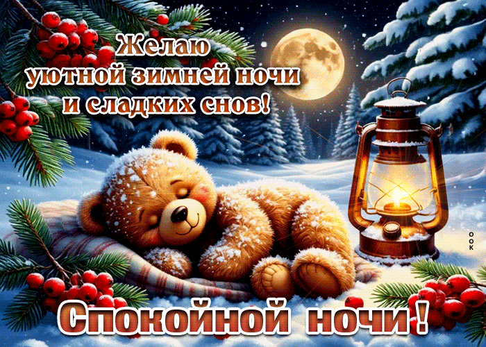 Picture желаю уютной зимней ночи и сладких снов