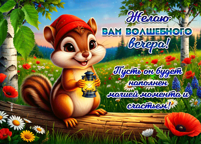 Postcard желаю вам волшебного вечера! пусть он будет наполнен магией момента и счастьем