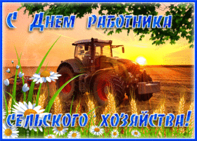 Открытка анимационная открытка день работника сельского хозяйства