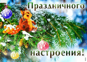 Picture безупречная открытка с белкой праздничного настроения