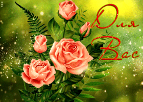Картинка красивая открытка с розами для вас