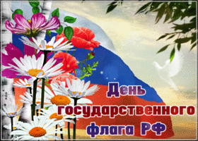 Картинка мерцающая открытка день государственного флага рф