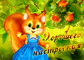 Открытка очаровательная открытка хорошего настроения с лисичкой