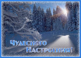 Картинка открытка чудесного настроения зимой