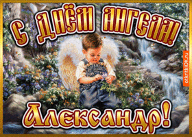 Открытка открытка день ангела александр