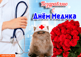Картинка поздравительная открытка с днём медика