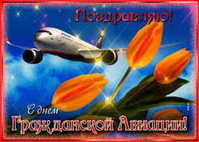 Открытка праздничная открытка международный день гражданской авиации