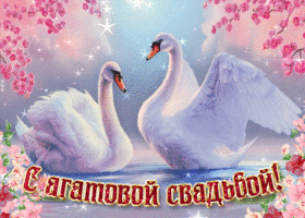 Postcard замечательная открытка с агатовой свадьбой