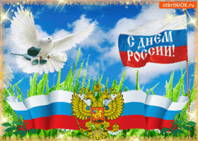 Открытка живая открытка день россии